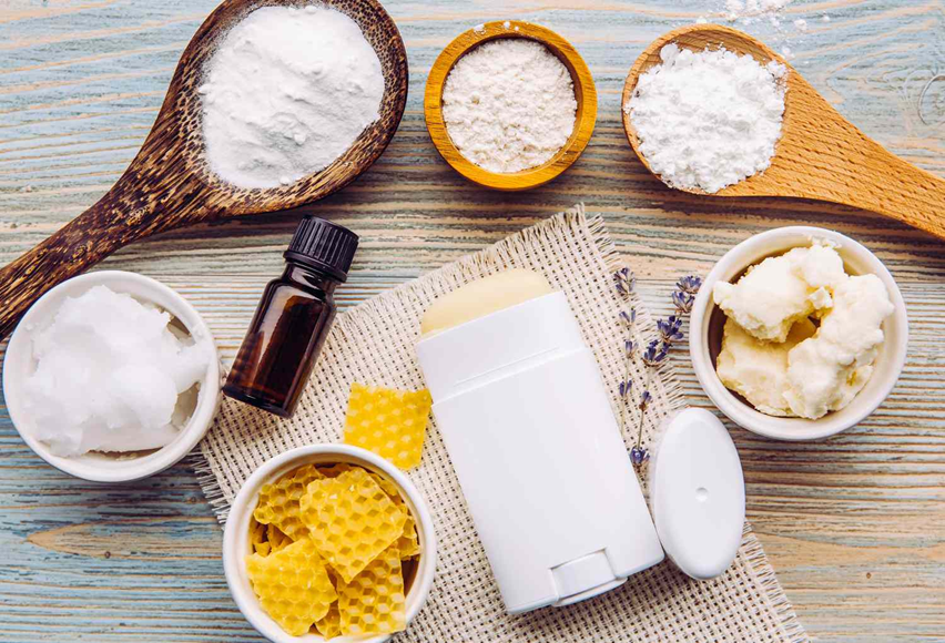 A stick deodorant and natural ingredients