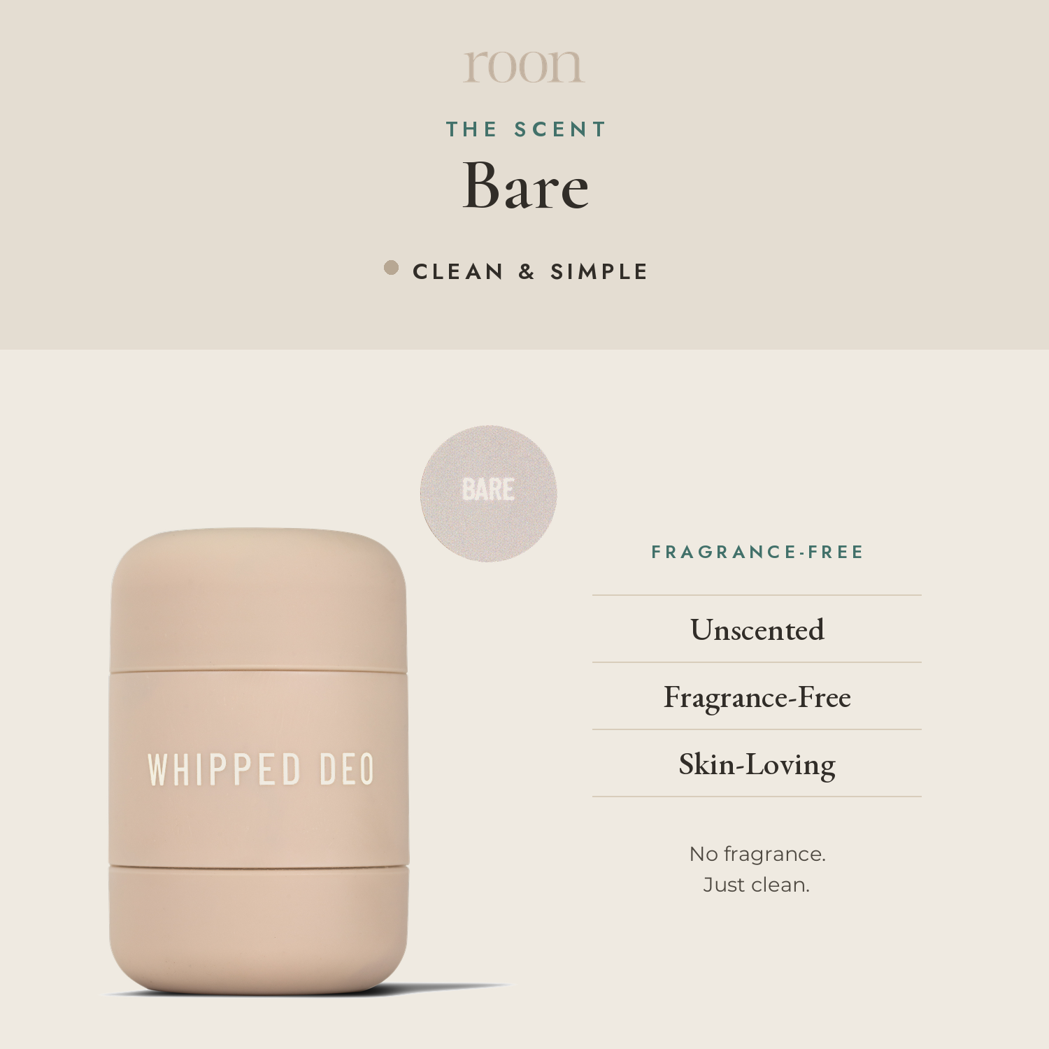 Roon Bare fragrance-free