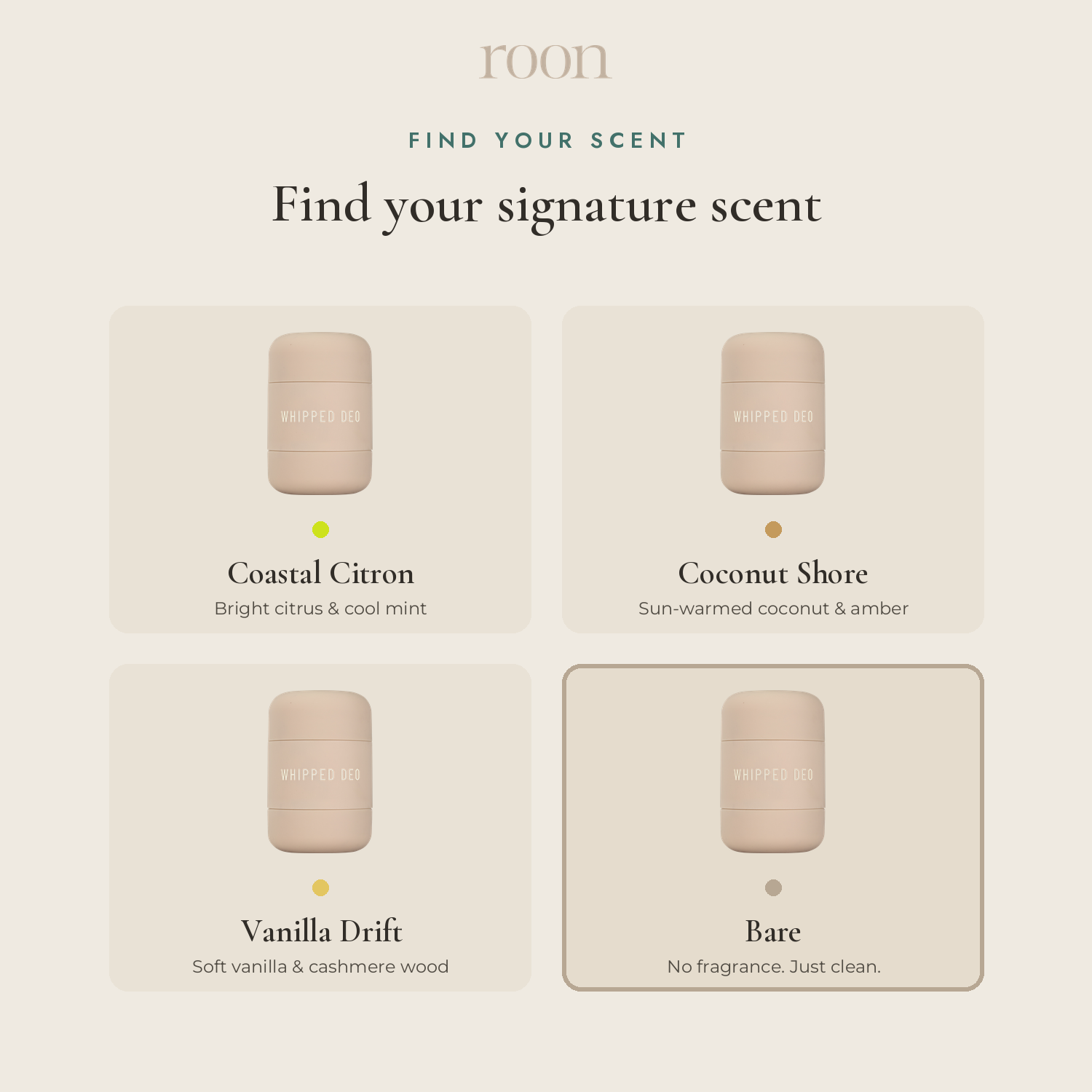 Find your Roon signature scent