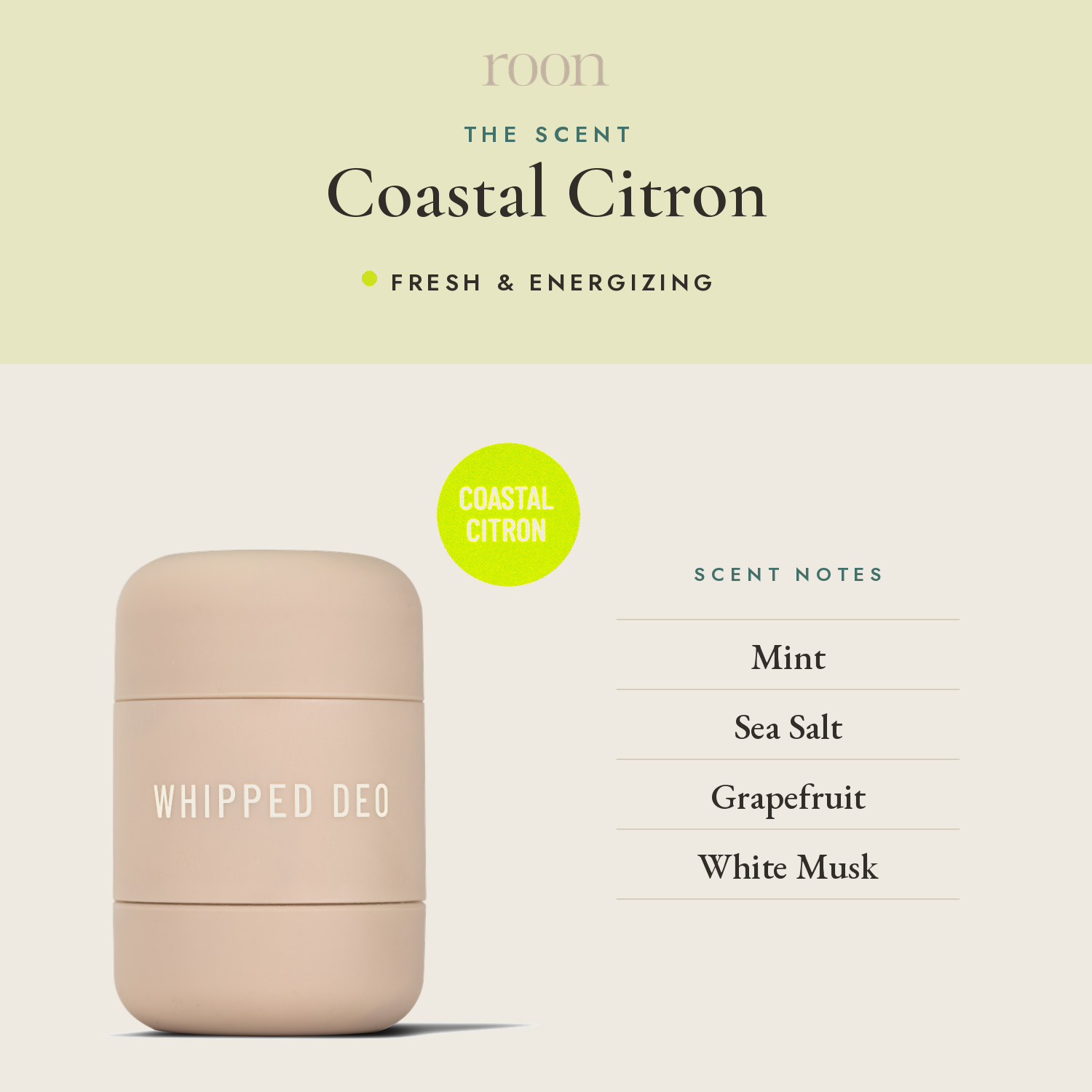 Roon Coastal Citron scent notes