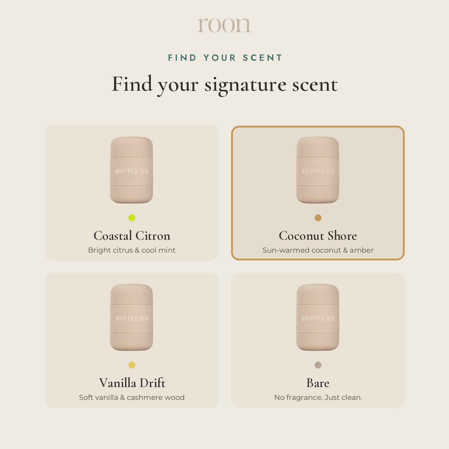Find your Roon signature scent