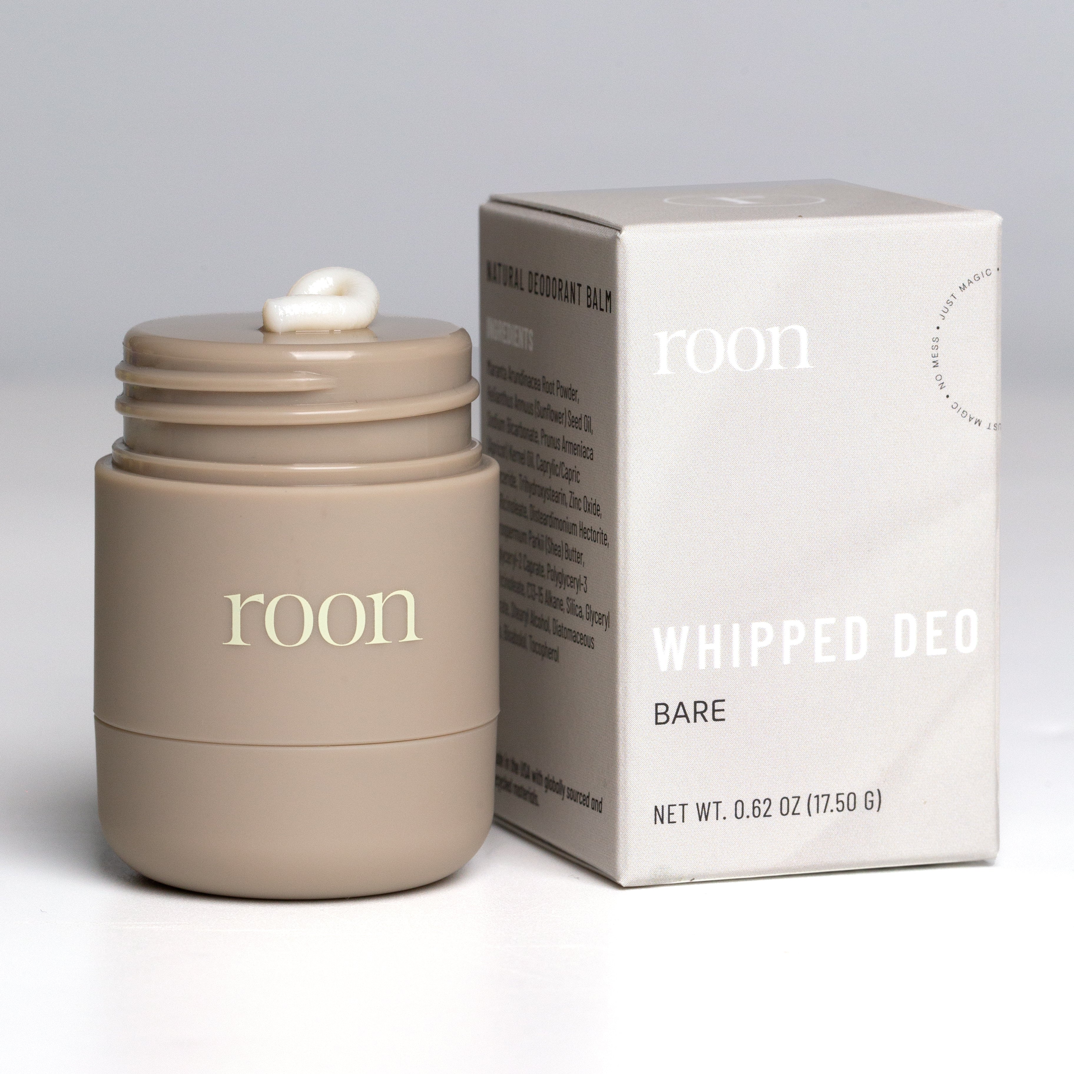 Bare fragrance-free Roon mini deodorant balm, free gift