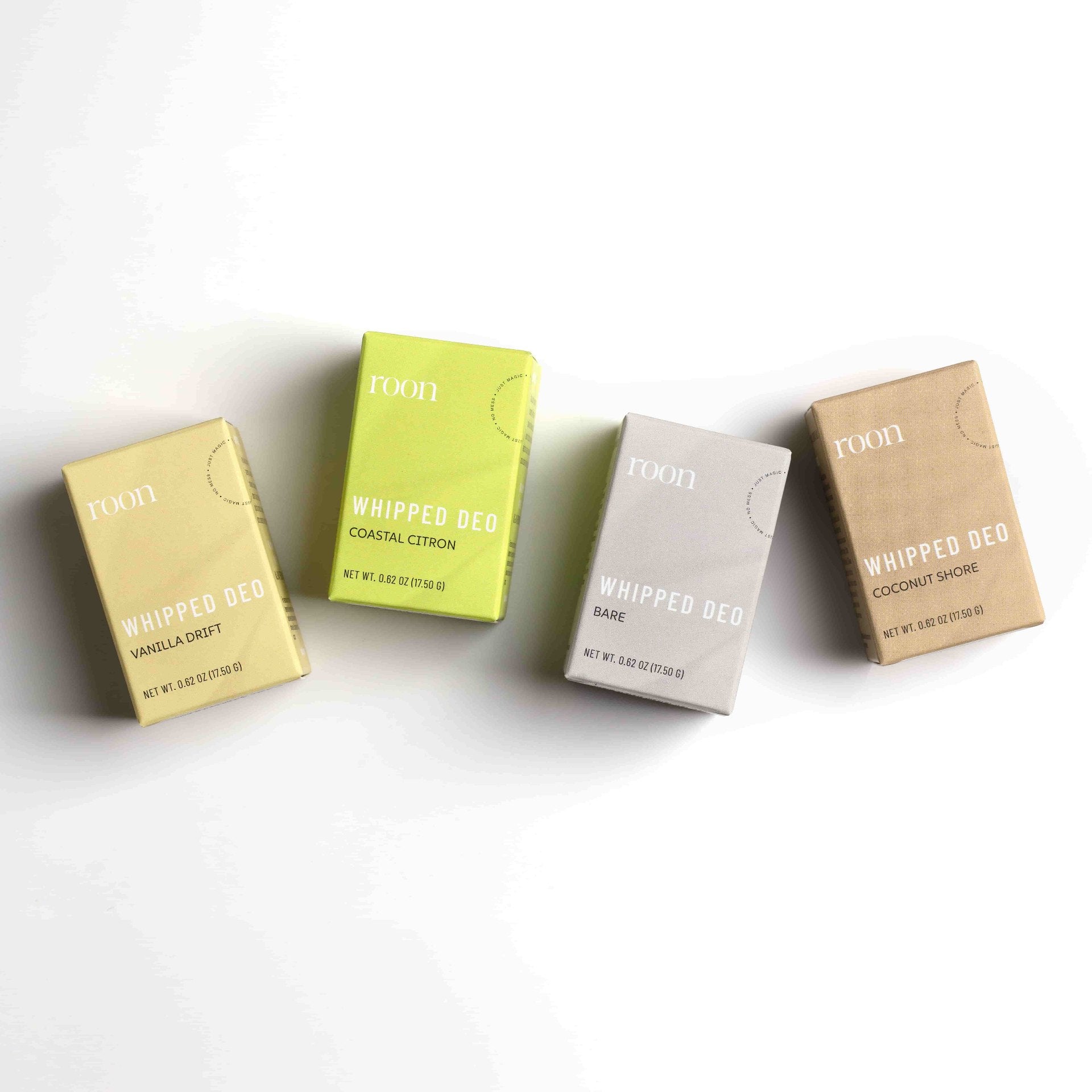 Roon Mini Deodorant Discovery Set and scent minis